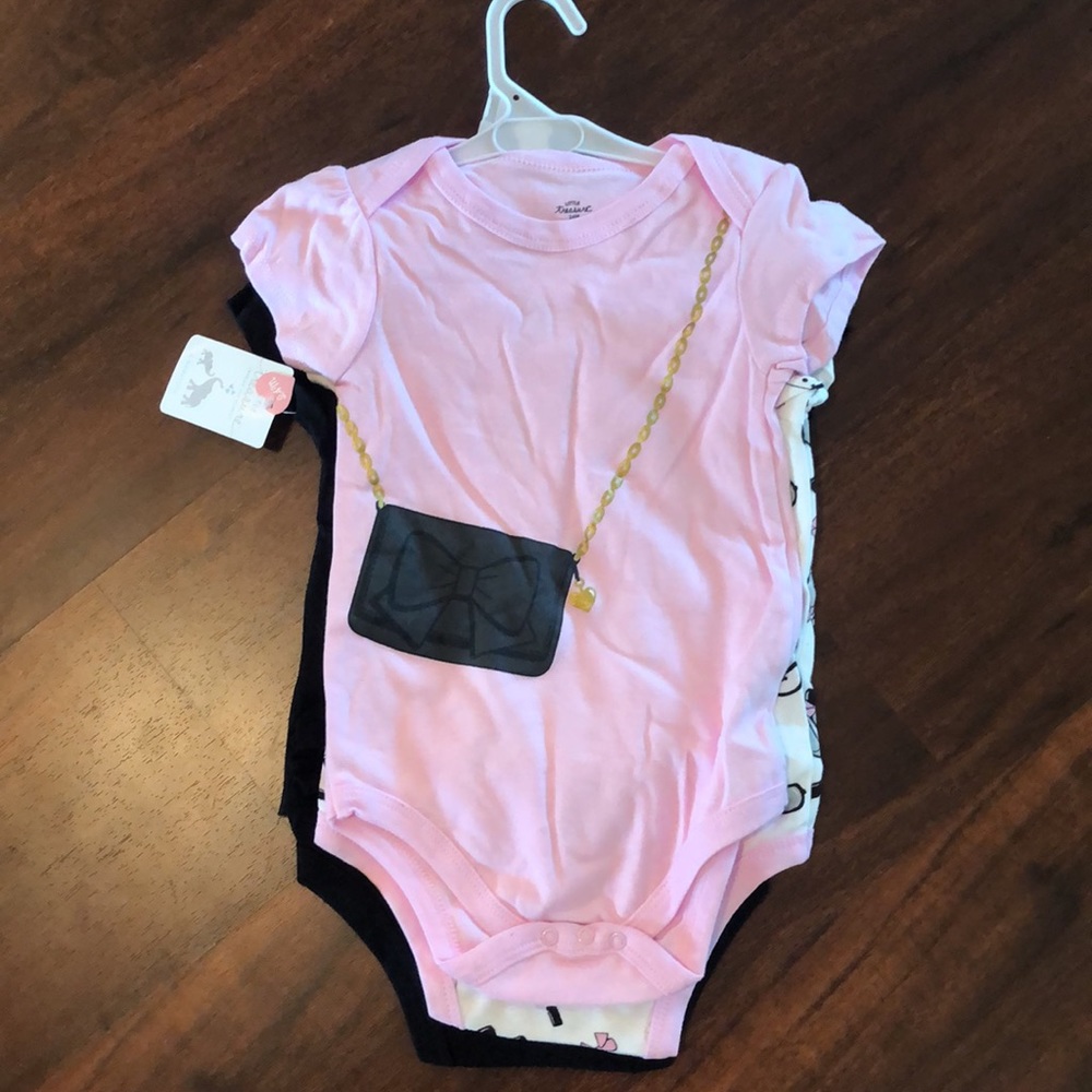 Toddler Girls 3 Piece Onesie Set 24 months - Picture 2 of 3